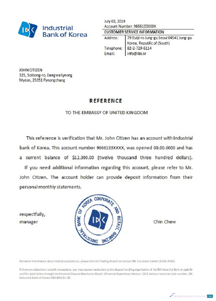 Download Korea Industrial bank reference Photoshop template